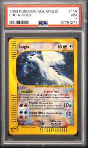 PSA 7 Crystal Lugia Aquapolis e reader Secret Rare Holo Pokemon Card 149/147 TM1
