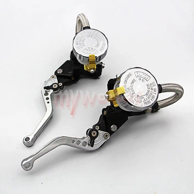  Juego de depósito de cilindro maestro de palanca de freno de embrague apto para motocicleta Yamaha Foto 1 de 4