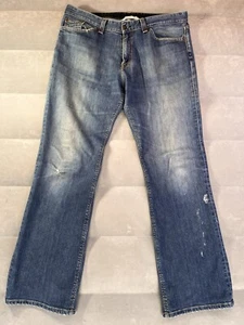 Pantalones de mezclilla azules para hombre RN 80318 L.A CALIF SWINGER ETIQUETA TALLA 36 R / 34 hechos en EE. UU. - Imagen 1 de 7