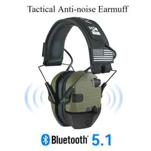 Bluetooth Earmuff Electronic Shooting Ear Protection Headset for Noise Reduction - Picture 1 of 26