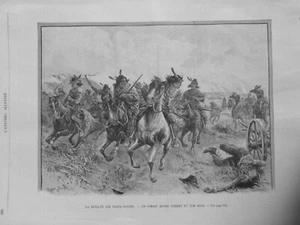 1891 FAR WEST PEAUX ROUGES REVOLTE INDIEN COW BOY SIOUX 2 JOURNAUX ANCIENS - Picture 1 of 2