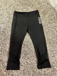 Girls Black Justice Capris Size 8 - Picture 1 of 2