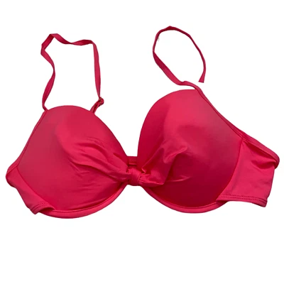 NOVO Maiô Feminino Apt 9 Biquíni Top Tamanho 14 Rosa Push Up Underwired - Imagem 1 de 4