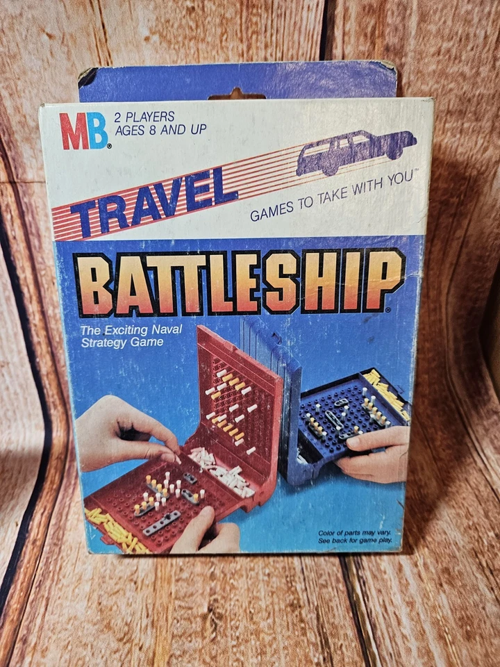 Travel Battleship by Milton Bradley 1986 COMPLETE  - Game #4419 - Vacation Game - Image 1 of 4
