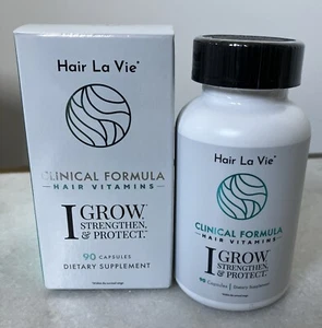Hair La Vie Clinical Hair Growth Vitamins, Biotin, Collagen, Saw Palmetto, 90 Ct - Picture 1 of 5