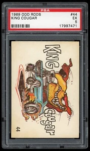 1969 Donruss Odd Rods Sticker #44 King Cougar PSA 5 - Picture 1 of 3
