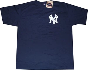 Camisa New York Yankees Majestic Azul Marino Retro Etiquetas Nuevas Para Hombre 2XL - Imagen 1 de 3
