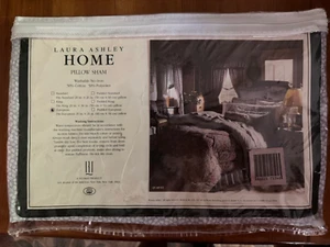LAURA ASHLEY BLUE SYCAMORE SAPPHIRE EURO PILLOW SHAM. VINTAGE. NIP. - Picture 1 of 3