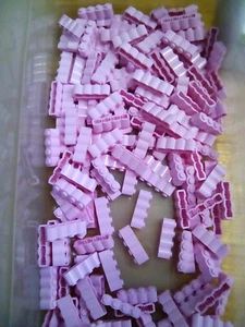 LEGO Bright Pink Brick Modified 1x4 Log 20 Pieces Bulk Lot NEW - Picture 1 of 1