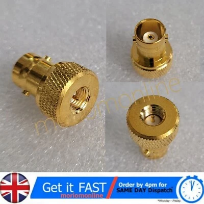 1Pc Adapter BNC Female Jack To SMA Male Plug RF Connector Gold Plating 🇬🇧