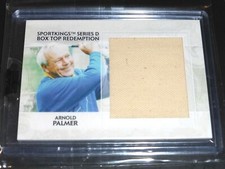 2011 SPORTKINGS SERIES D BOX TOP REDEMPTION ARNOLD PALMER USED GOLF BAG 1/10