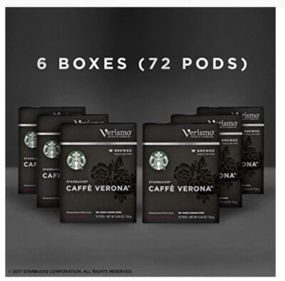 Starbucks Verismo Verona Coffee Pods — DISCONTINUED — 6 boxes - Image 1 of 3