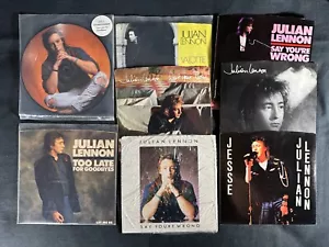 1980's Julian Lennon 45 Import Pic Disc Valotte Say You're Wrong Jesse To Late 4 - Picture 1 of 11