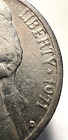 1971 D Jefferson Nickel-"Misplaced Mint Mark Low (D) Mint Error"-Circulated/Nice