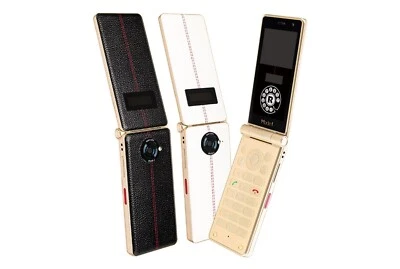 FREETEL MODE1 RETRO II ANDROID FLIP PHONE UNLOCKED NEW JAPAN BLACK RETRO 2 - Image 1 of 4