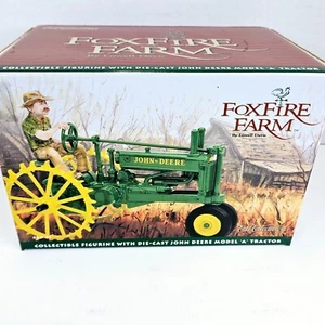 Foxfire Farm John Deere Model A Tractor Die Cast Metal w/ Figurine Lowell Davis - Picture 1 of 13