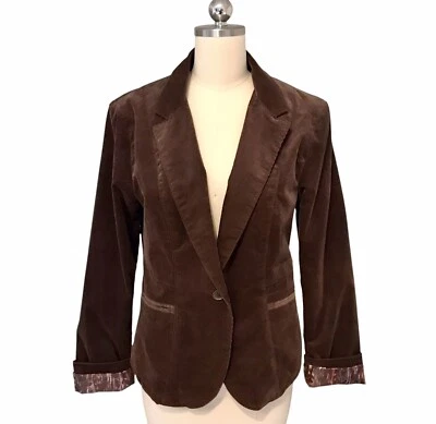 Chaqueta Blazer Y2K Calvin Klein Puño Abatible Pana Academia Dinero Antiguo Para Mujer’s L Foto 1 de 4