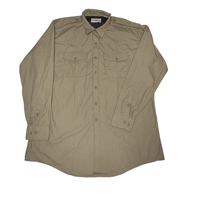 Camisa Flying Cross Cross FX, manga larga, color tostado plateado, #FX5120, talla 2XL 38/39 Foto 1 de 4