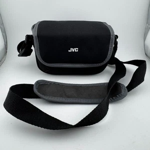 JVC Padded Canvas Camera Bag with Shoulder Strap 7"x5"x3.5" Black - Picture 1 of 12