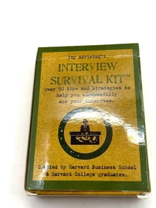 Ivy Advising's Interview Survival Kit Cards Tips & Strategies Harvard Business - Picture 1 of 3