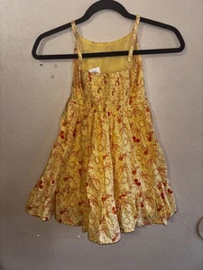 Kids size 5 / 6 Yellow and orange Disney Mickey Mouse dress - Picture 1 of 5