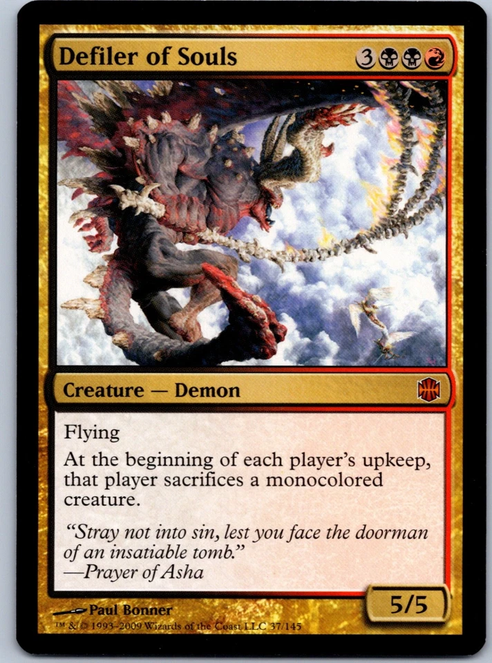 Defiler of Souls - Alara Reborn - M 37 NM - Image 1 of 2