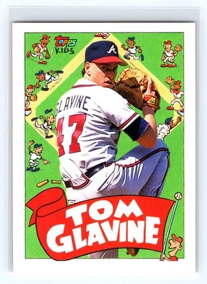 1992 Topps Kids #34 Tom Glavine Atlanta Braves - Image 1 of 2