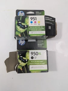 2PK HP GENUINE 950XL Black & 951 Color Ink OFFICEJET Exp. 2021 - 2020 OPEN BOX - Picture 1 of 4