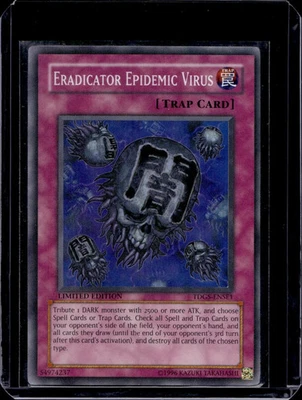 Yu-Gi-Oh! Eradicator Epidemic Virus TDGS-ENSE1 Super Rare Limited Near Mint - Image 1 of 2