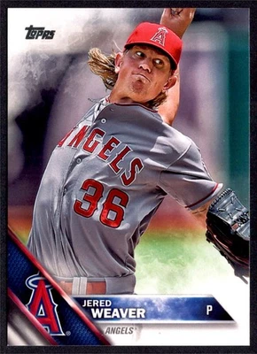 2016 Topps Jered Weaver Los Angeles Angels #174 - Image 1 of 2