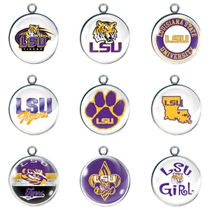 LSU Tiger Glas Cabochon Charms - Bild 1 von 21