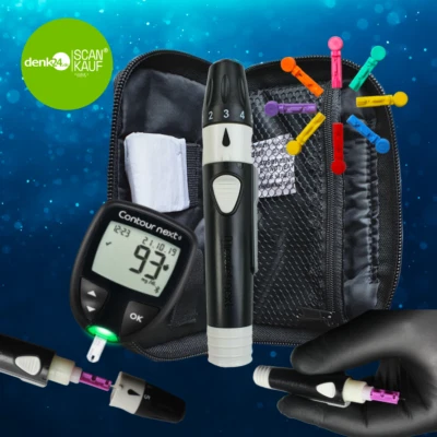 CONTOUR NEXT Neu mg/dl +Stechhilfe Diabetes+Lanzetten Blutzuckergerät ⭐️⭐️⭐️⭐️⭐ - Bild 1 von 4