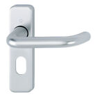 Door Handle Set Hoppe GB57 Return Lever Oval Profile Lock SAA Aluminium Silver