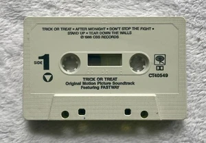 Trick or Treat Soundtrack featuring Fastway Cassette Tape 1986 CBS (NO CASE)RARE - Picture 1 of 4