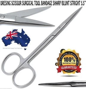 NEW 5.5 INCH Dressing Scissors Surgical Tool Bandage sharp/sharp Straight - Picture 1 of 3