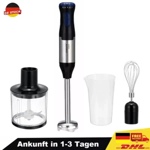 Batidora de varillas 4 en 1 y 5 velocidades varilla de puré Quirl robot de cocina para ensaladas y masa - Imagen 1 de 11