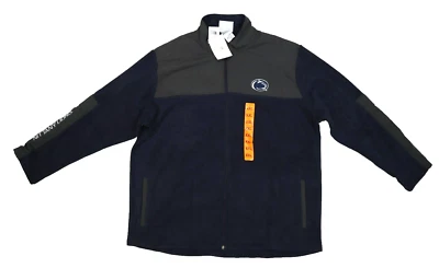 Jaqueta Penn State NCAA Champion Soft Shell Zíper Completo Cinza Logotipo Marinho Masculina 2XL - Imagem 1 de 4