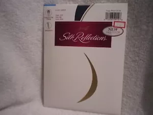 1998Hanes Silk Reflections Silky Sheer 717 Control-Top Panty Sandal foot AB Blue - Picture 1 of 8