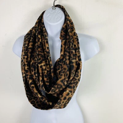 Bufanda Infinity Old Navy para mujer marrón estampado animal talla única accesorio de invierno JY39 Foto 1 de 4