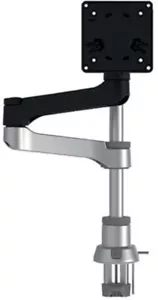 R-Go Zepher 4 C2 Single Monitor Arm Desk Mount Adjustable Black/Silver RGOVLZE4S - Picture 1 of 6