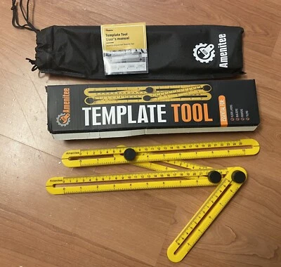 Amenitee Angle Layout Measuring Ruler Template Tool (Multi Angle Finder) - Image 1 of 3