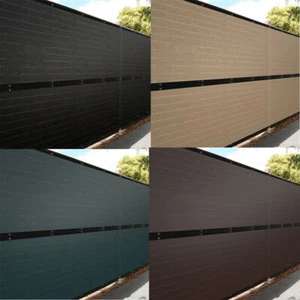 3' 4' 5' 6' 8' Tall Privacy Fence Screen Windscreen Garden Yard Shade Mesh Cover - Picture 1 of 30