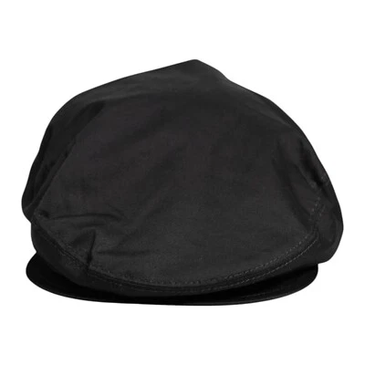 DOLCE & GABBANA Hat Men Black Cotton Newsboy Capello Cabbie Cap 60 / XL 450usd - Imagem 1 de 4