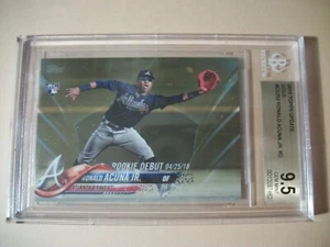RONALD ACUNA JR 2018 Topps Update Gold #US252 BGS GEM MINT 9.5 Braves RC /2018 - Picture 1 of 2