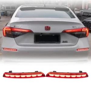 Luz indicadora antiniebla DRL freno parachoques trasero reflector para Honda Civic 11th 2021-22 - Imagen 1 de 12