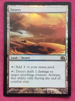 Magic The Gathering FROM THE VAULT REALMS FOIL DESERT FTV land card MTG - Image 1 of 2