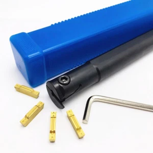 1× 20mm MGIVR2520-4 CNC Internal Grooving Holder Tool  & 10Pcs 4mm Inserts - Picture 1 of 1