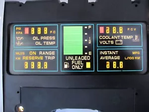 Corvette 1984 tablero digital panel "CENTRO" información de combustible pantalla LCD NUEVO - Imagen 1 de 1