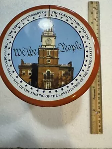 Vintage 1987 Valleybrook Cookie Tin American Constitution - Picture 1 of 9