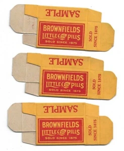 Brownfields Little Laxative Pills NOS Sample Boxes Chandler Medicine, St. Louis - Picture 1 of 2